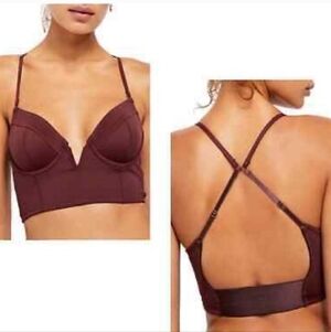 [Intimately free people] Brianna Longline Underwire Bra - Crimson - S
